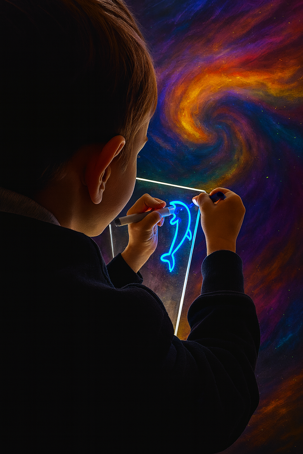 LED šviečianti akrilo piešimo lenta