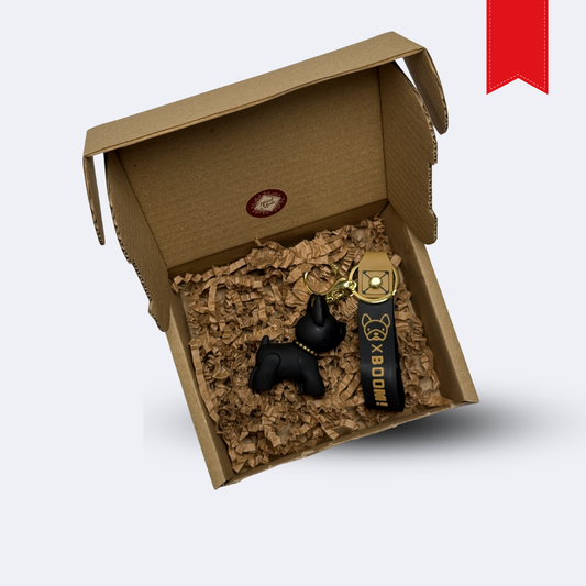 Raktų pakabukas su šuniuku „BOOM!“